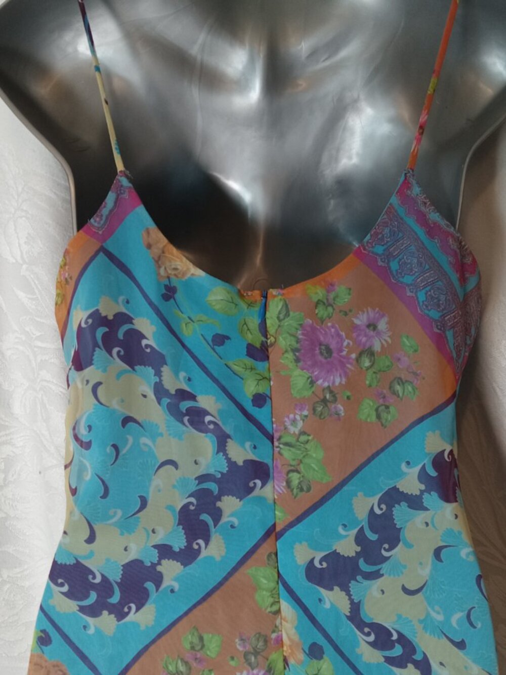 Floral Patchwork Slip Dress - Picture 12 of 13